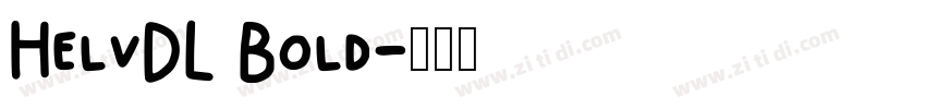 HelvDL Bold字体转换